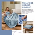 thumbnail image 3 of Catalonia Cooling Blanket for Hot Sleepers, Summer Bed Blanket for Warm Night Sweat, Cool Sofa Throw Blanket for Hot Flashes, Soft Thin Lightweight Blanket for Adults Kids, 3 of 7