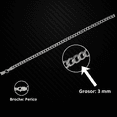 thumbnail image 2 of Cadena Barbada De Plata 925 3mm, 2 of 3