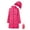 Rose Red L, variant on Winter Down Coat with Storage Bag Thickened Padded Plush Hood Mid Length Windproof Long Sleeves Windproof Warm Daily Outwear Cotton Jacket