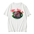 thumbnail image 1 of Camiseta de manga corta con estampado gráfico del álbum de música Bladee The Fool para hombre y mujer, estilo rock, estilo hip hop, estilo harajuku informal., 1 of 7