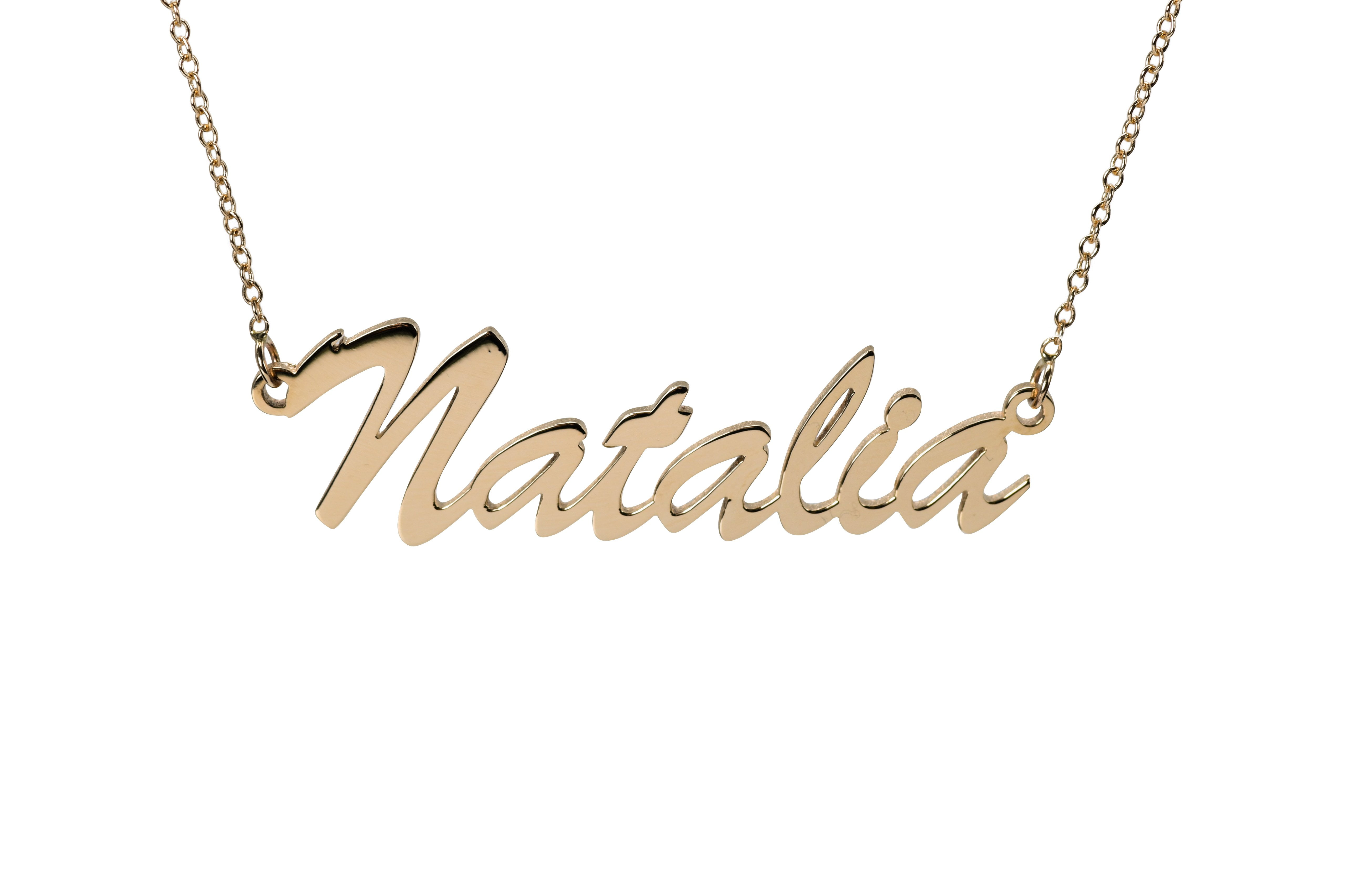 14k gold nameplate necklace walmart Clearance
