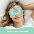 thumbnail image 4 of TELOLY Sleep Mask Cooling Ice Gel Eye Mask for Sleep Reusable Eye Mask for Headache and Stress Relief Green, 4 of 7