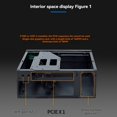 thumbnail image 3 of Mini Computer Chassis Steel Construction Portable Saves Desktop Space Placement for Small Desk or Stand No ARGB, 3 of 6