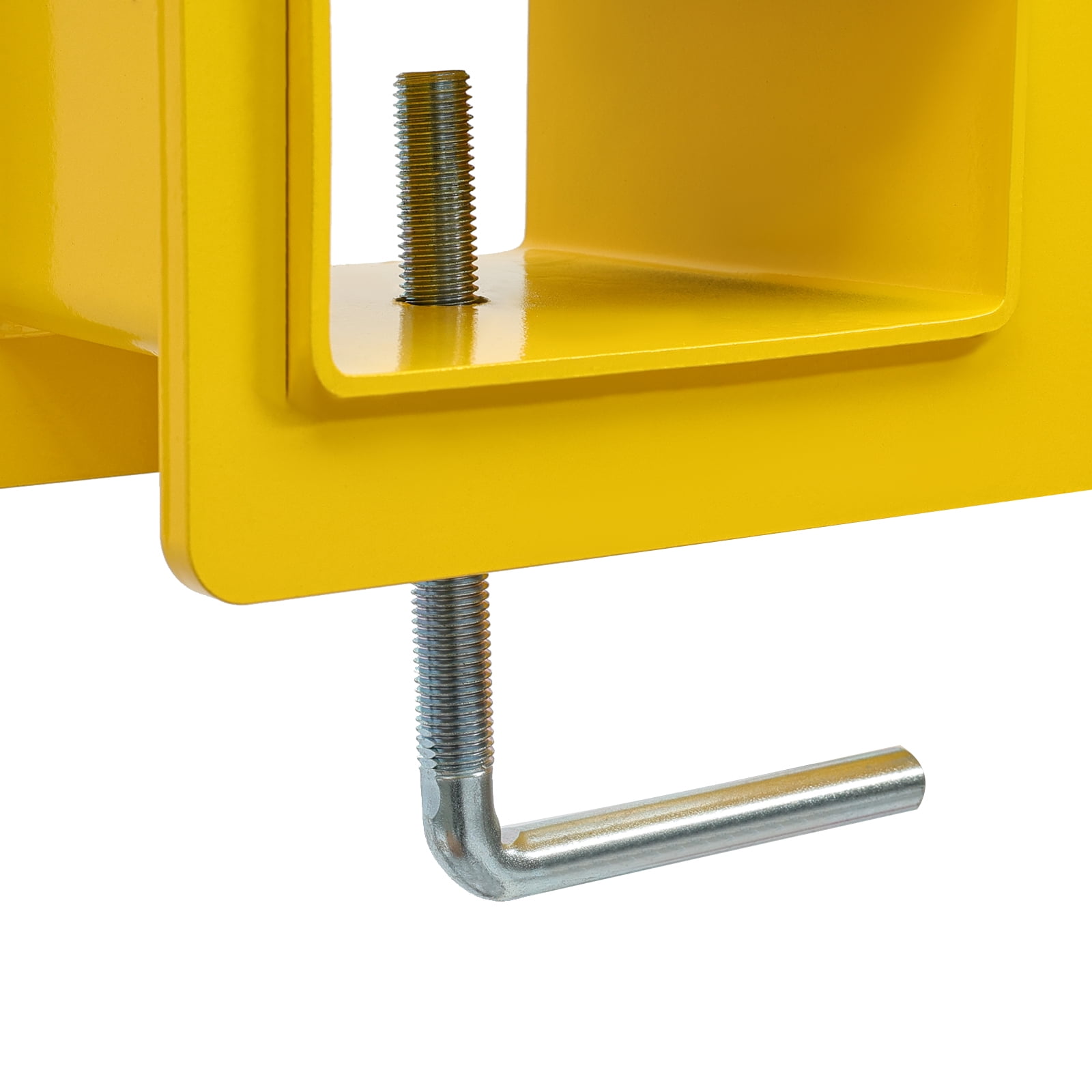 KOJEM Forklift Lifting Hook 4800lbs Forklift Mobile Crane Hook Yellow Forklift Lifting Hoist Swivel Hook Fork Lifting Attachment
