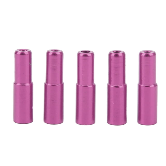 Bike Cable Ferrules, High Bike Cable End 5pcs For Road Mountain Bike Purple