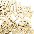 thumbnail image 4 of MRLESS 124pcs Wooden Letters Crafts Wooden Alphabet Letters Numbers Wooden Wedding Craft Decors, 4 of 9