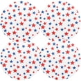 thumbnail image 2 of Coolnut Red and Blue Stars Round PVC Placemats 4 PCS, Non-Slip Heat Resistant Table Mat Kitchen Dining Table Plate Mat, 15.4inch247 Home Decor Gifts, 2 of 7