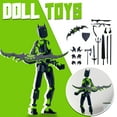 thumbnail image 1 of T13 Action Figure Robot,Stikbot Toys with Weapon Accessories, Titan 13 Action Figure,T13 Collectible Action Figure Articulated, The Ideal Gift for Holidays (Multi-Color), 1 of 5