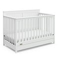 thumbnail image 4 of Graco Hadley 5-in-1 Convertible Baby Crib with Drawer, White, 4 of 19