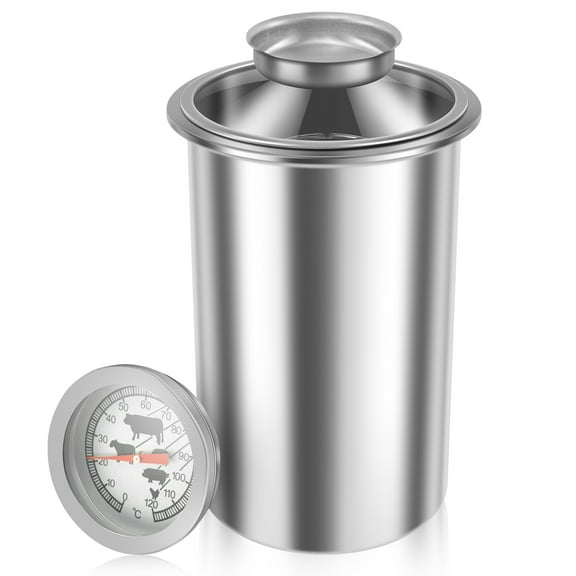 Ham Maker Meat Press with Thermometer Stainless Steel Meat Press Mold Dishwasher Safe Deli Meat Press Multifunctional Ham Press with Spring Ham Press Cooker for Meat Kitchens