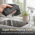 thumbnail image 3 of 2026 New Thickened Magic Cleaning Cloth Reusable, Magic Cleaning Cloths Microfiber Streak Free for Glass, High Water Absorbency, Ideal for Mirrors, Glass, Windows and Cars (15pc), 3 of 8