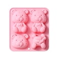 thumbnail image 1 of Cortadores de galletas DIY de silicona, utensilios de cocina para hornear de dibujos animados, decoración fácil para pasteles, rosa Feliz Sencillez, 1 of 5