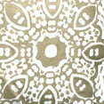 thumbnail image 2 of Rizzy Home Medallion 18" Down Filled Pillow with Cotton Cover-White/ Gold, 2 of 4