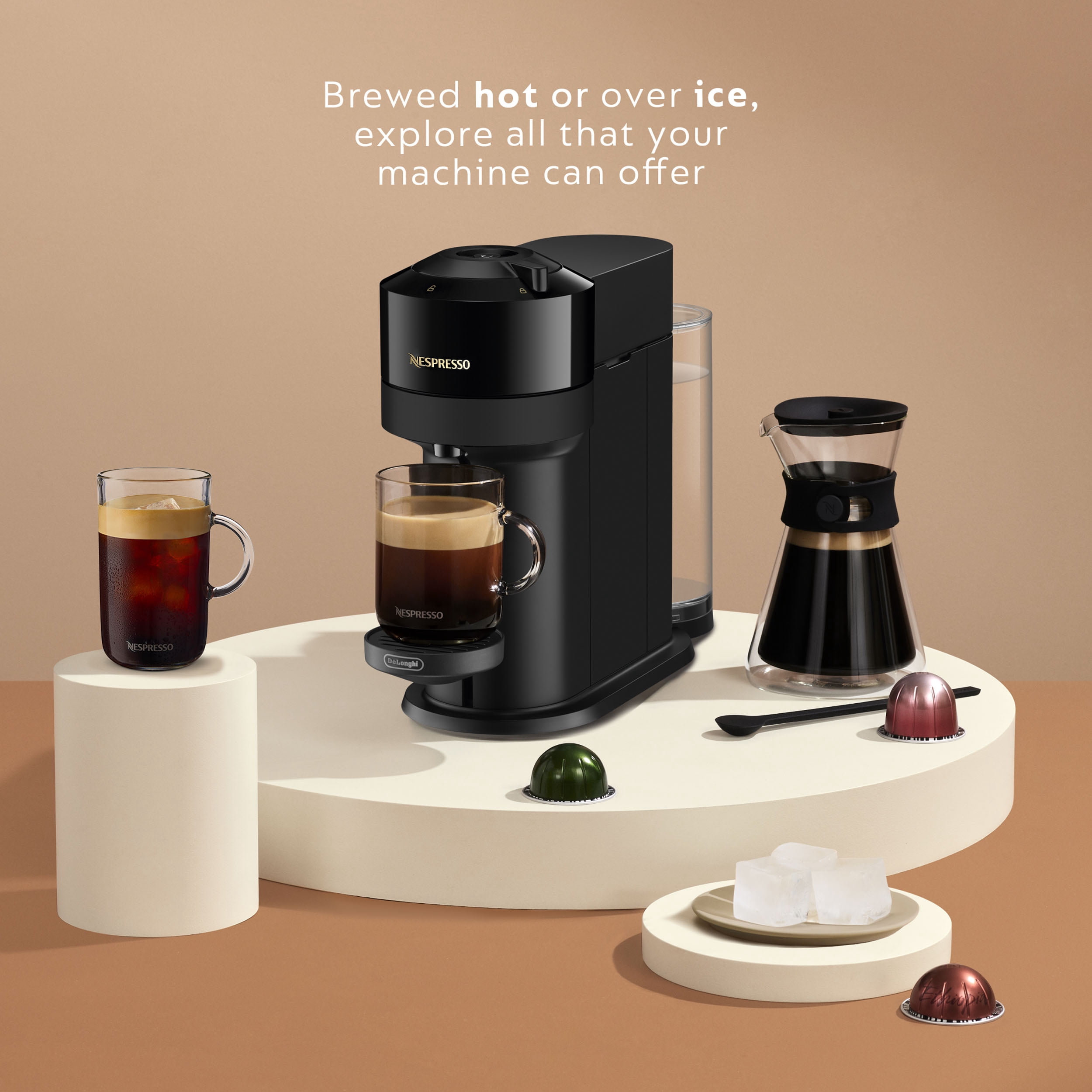 Nespresso Bundle, Vertuo Next Machine and Starbucks Pumpkin Spice Capsules, 16 Pods