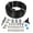 Black Plastic, variant on Air Compressor Accessories Kit 3/8 Inch Tubing - 60ft PU Air Hose, Fittings & Cutter