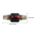 thumbnail image 2 of WRISTBIQUE Fuse Holder Metal Black 1Pcs 4.0x4.3x10.2in, 2 of 8
