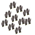 thumbnail image 1 of 10 Pares De Guantes De Trabajo De Seguridad, Guantes De Nylon Recubiertos Con PU Para Hombres Mujeres, Negro Con Bordes Rojos, Transpirable Con Fuerte Agarre Y Dedo Flexible,, 1 of 7