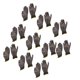 thumbnail image 1 of 10 Pares De Guantes De Trabajo De Seguridad, Guantes De Nylon Recubiertos Con PU Para Hombres Mujeres, Negro Con Bordes Rojos, Transpirable Con Fuerte Agarre Y Dedo Flexible,, 1 of 7
