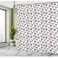 thumbnail image 4 of Ambesonne Dog Lover Shower Curtain, Cartoon of Paws Puppies, 69"Wx75"L, Dark Pink Pale Grey and Blue, 4 of 4