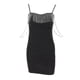 thumbnail image 2 of SAYOO Vestido ajustado con cuello barco y cadena de borlas cortas con tirantes para mujer SAYOO  Sexy, 2 of 8