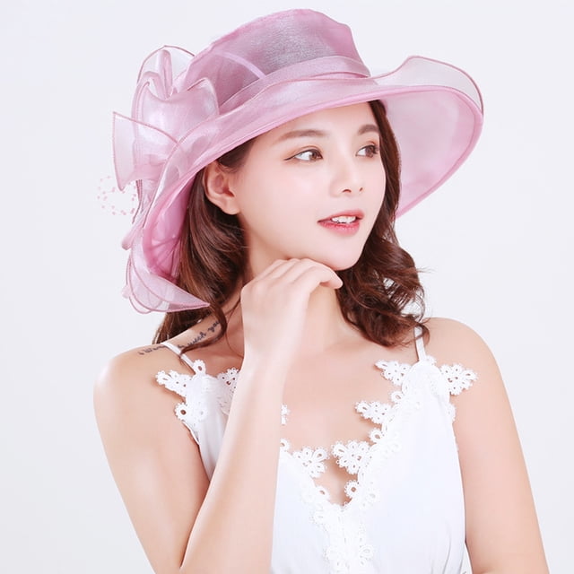 Women Fascinator Lady Cocktail Tea Party Church Wedding Bridal Flower Hat