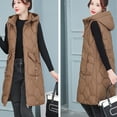 thumbnail image 4 of JURANMO Women's Ultra Light Long Down Vest,2024 Winter Women Warm Sleeveless Vests Long Jacket with Pockets Down Parkas Jackets Classic Solid Color Trendy Full Zipper Up Coats Lightweight, 4 of 6