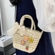 thumbnail image 5 of Bolso Bandolera Tejido A Mano Cara Dura Con Lazo Encaje para El Ocio Diario (beige), 5 of 9