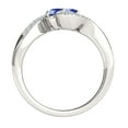 thumbnail image 4 of Aonejewelry 1.10 Ct Two Stone Sapphire and Diamond Ring 14K White Gold, 4 of 4