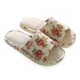 thumbnail image 5 of Linen Indoor Home Slippers For Men And Women Home Garden Household Commodities Slippers A M, 5 of 6