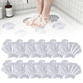 thumbnail image 2 of 12Pcs Non-Slip Bathtub Stickers, Sea Shell Shaped Safety Shower Treads, Adhesive Appliques Bathroom Floor Decal Anti Slip Shower Stickers for Floor, Ladders, Bath Tub, Stairs, Bathroom, 2 of 2