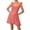 C-Red145, variant on DHFJKG Chiffon Summer Dresses For Women Backless Party Mini Dress Spaghetti Strap V Neck Flowy A-Line Wedding Guest Dress Sexy Lace Up Stylish Dresses