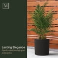 thumbnail image 5 of Serene 14in, 12in, and 10in Round Chai Plastic Plant Planters with Drainage Holes, 3-Pack, 5 of 8