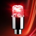 thumbnail image 2 of Car Tire Bike Tyre Led Decorative Flashing Light Wheel Valve Cap Lamp，Red, 2 of 4