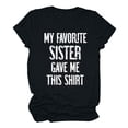thumbnail image 6 of Elainilye Fashion Shirt for Women Funny Printed Pattern Casual Soild Color Short Sleeve Tops Blouse Graphic Tee,Black, 6 of 6