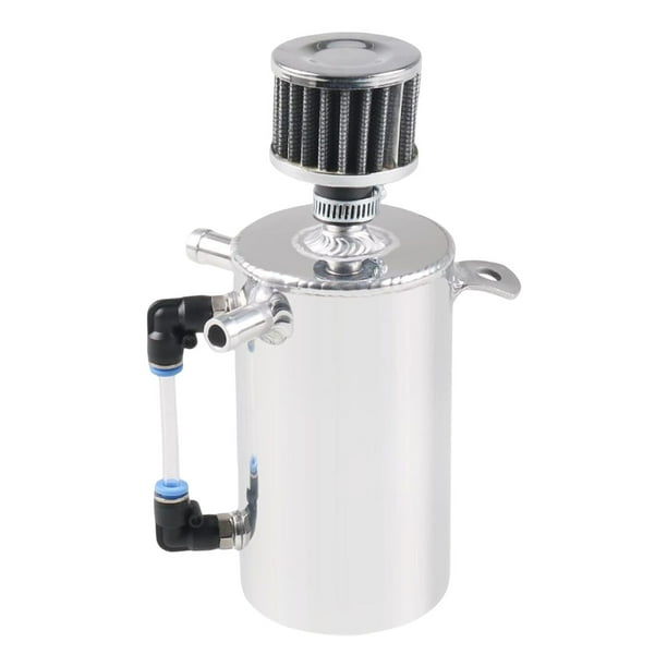 Tanque de lata de captura de aceite de coche universal, de aceite de separador de aceite de aire modificado con deflector polaco Yotijar Lata del tanque de captura de aceite