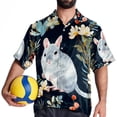 thumbnail image 4 of Tmall Men's Short Sleeve Beach Shirts Button Down Poplin Casual Printed Summer Unisex, 4 of 6