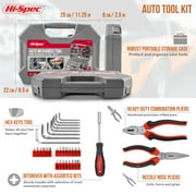 Hi-Spec Tools 67pc SAE Auto Mechanics Hand Tool Kit Set. Complete Car, Motorcycle, Engine & Garage Repairs with Sockets, Ratchet Wrench, Pliers