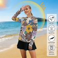 thumbnail image 5 of FORMRS Womens Long Sleeve Shirts UPF 50+ Sun Protection Quick Dry Fishing Hiking Tops, Size S-2XL, Colorful Flowers, 5 of 8
