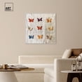 thumbnail image 3 of Embroidered Delicate Butterflies Canvas Winter Floral Art by Art Remedy, White Frame, 40" x 40", 3 of 7