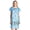 Aqua Blue, variant on Casual Nights Women's Round Neck Mu-Mu Housecoat Lounger