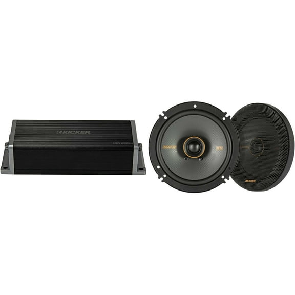 Kicker 47KEY2004 4-Channel DSP Smart Amp w/ 51KSC6504 6.5" Audio Upgrade Bundle