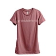 thumbnail image 1 of Thread Tank G Double O D Good Women's Fashion Relaxed Crewneck T-Shirt Tee Heather Rouge 2X-Large, 1 of 1