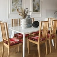 thumbnail image 3 of 6 Packs Removable Chair Seat Covers for Dining Room, Flower Love Heart Stretchable Office Kitchen Chair Slipcovers Cushion Protector Valentine''s Day Furniture Decor, 16.9x16.9 Inches, 3 of 6