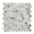 thumbnail image 7 of The Tile Life Eterna Hex 4" x 4" Hermes Glass Mosaic Tile Sample, 1 Piece, 7 of 7