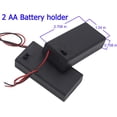 thumbnail image 3 of GHSDFBB (Pack of 8)AA Battery Holder with Switch and Cover: 2PC Single AA Battery Holder with Cover, 2PC 2 AA Battery Holder with Switch, 2PC 3 AA Battery Holder, 2PC 4 AA Battery Holder wit, 3 of 7
