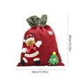 thumbnail image 3 of Lilixerw Burlap Christmas Drawstring Bags,Xmas Candy Bag Small Christmas Linen Treat Bag,Reusable Gift Wrapping Bags Holiday Party Favors Sack,2025 New Christmas Decoration, 3 of 6