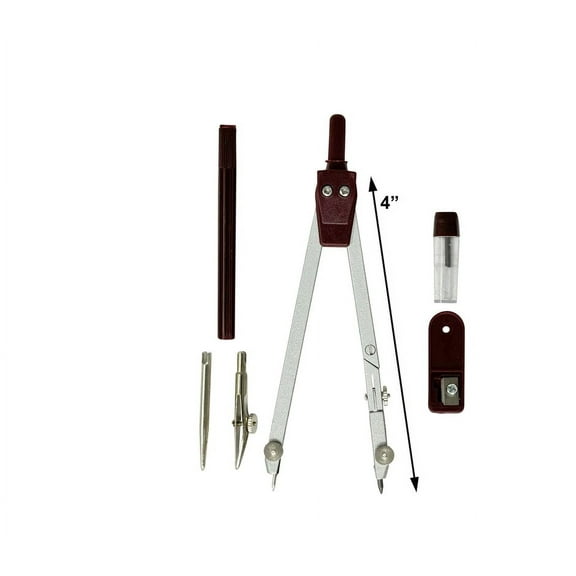 Bild Geometry Math Compass Set - Single Metal Compass set with case