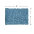 thumbnail image 3 of Home Weavers Fantasia Collection 100% Cotton Bathroom Rugs Set, Machine Washable Rug, Extra Soft and Absorbent bath Rug, Kitchen Mat, Bath Rug, Bath Floor Mat Non Slip, 17"x24" Rectangle, Blue, 3 of 5