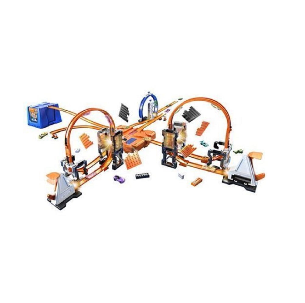 hot wheels track builder jumbo stunt box