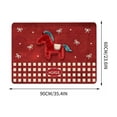 thumbnail image 3 of Ohmyroo Festive Red Entrance Mat 24x16 Inch Washable Welcome Rug for Front Door Porch Decor, 3 of 7